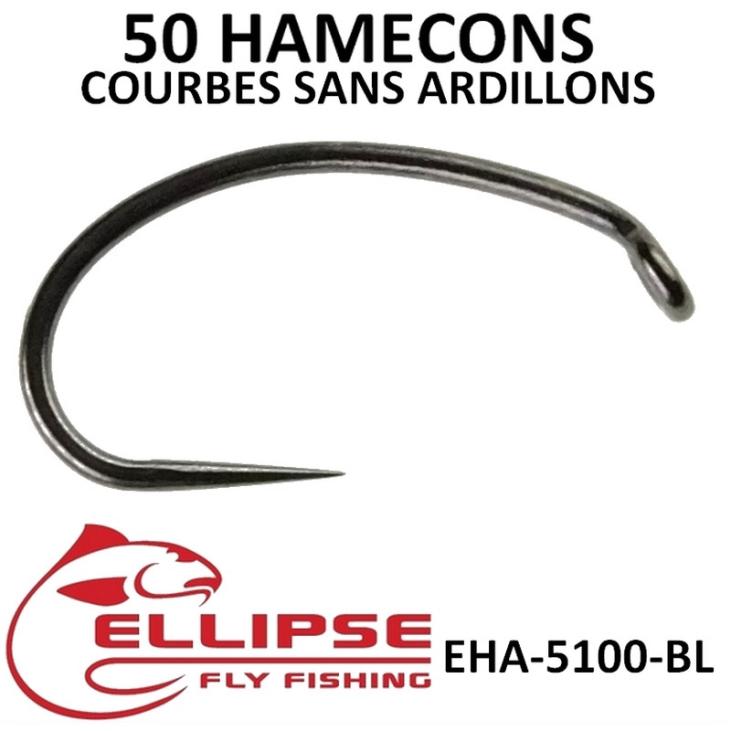 EHA-5100-BL CURVED NYMPH BARBLESS