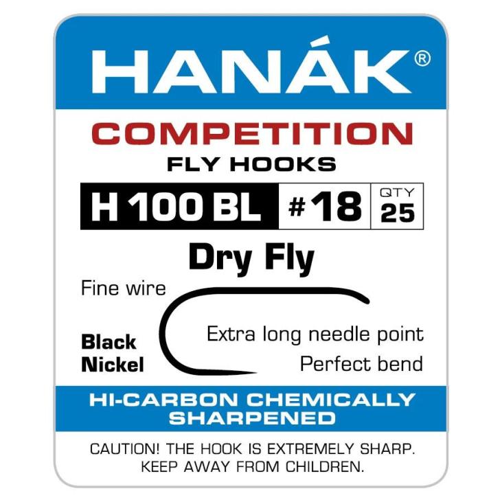 Hanak H100BL barbless dry fly hook