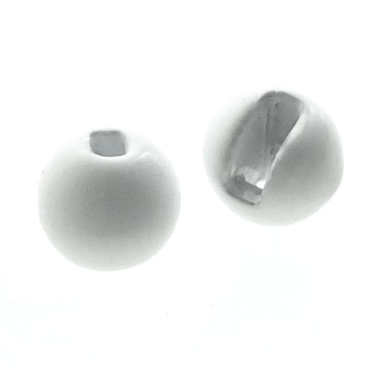 TUNGSTEN SLOTTED BEADS WHITE