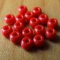 GLASS BEADS 3 MM Flybox Materials Colors : Red Blood