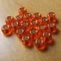 GLASS BEADS 3 MM Flybox Materials Colors : Orange