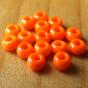 GLASS BEADS 3 MM Flybox Materials Colors : Tangerine