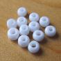 GLASS BEADS 3 MM Flybox Materials Colors : White