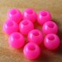 PLASTIC HOTHEADS 3MM Materials Colors : Fluo Pink