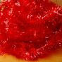 CHENILLE TRANSLUCIDE T15 Couleur Matériaux : Fluo Rouge Sang